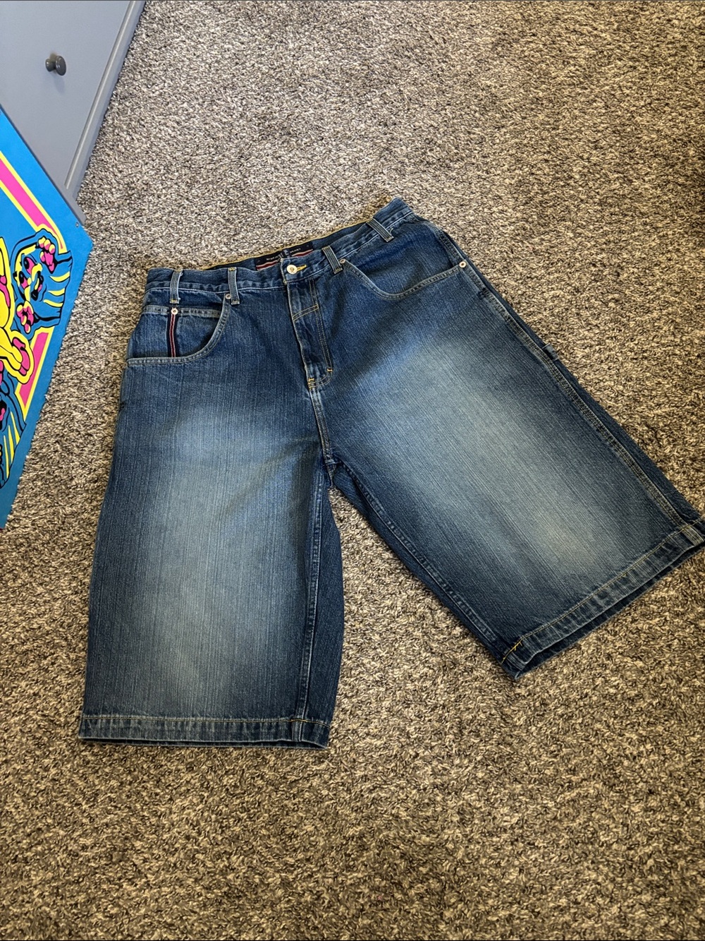 Phat Farm denim shorts Y2K men 36 skater jort alt punk carpenter gorpcore trendy